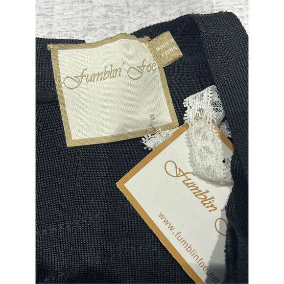 Fumblin' Foe Womens Knit Sleeveless Bodycon Bandage Dress Black Size Small NWT - Picture 3 of 6